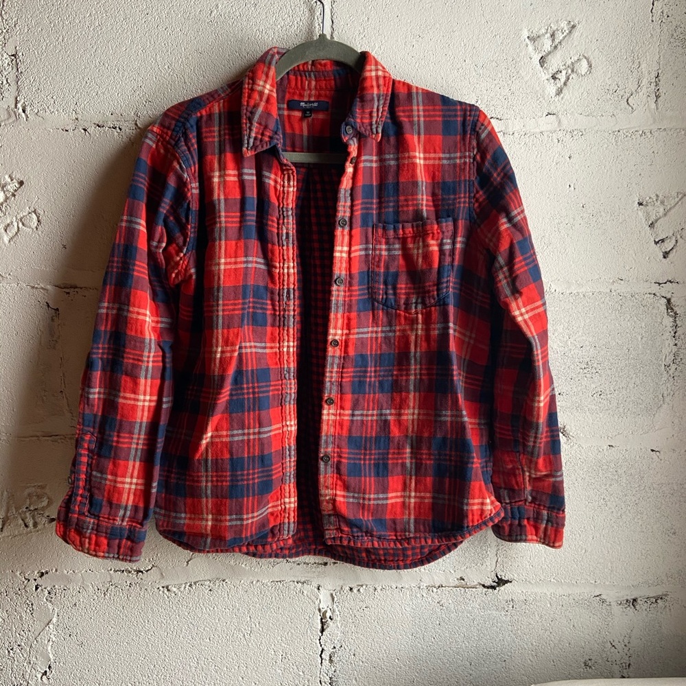 Madewell Flannel Shirt Sz Medium
